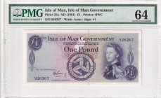 Isle of Man, 1 Pound, 1961, UNC, p25a