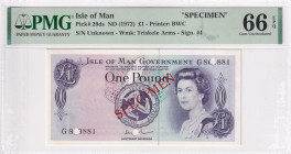 Isle of Man, 1 Pound, 1972, UNC, p29ds, SPECIMEN