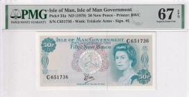 Isle of Man, 50 New Pence, 1979, UNC, p33a