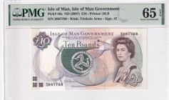 Isle of Man, 10 Pounds, 2007, UNC, p46a