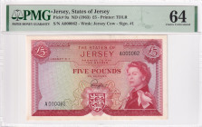 Jersey, 5 Pounds, 1963, UNC, p9a