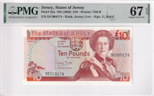 Jersey, 10 Pounds, 1993, UNC, p22a