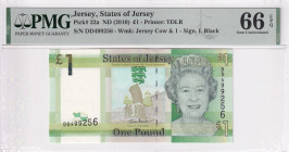 Jersey, 1 Pound, 2010, UNC, p32a