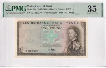 Malta, 1 Pound, 1969, VF, p29a