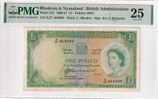 Rhodesia & Nyasaland, 1 Pound, 1960, VF, p21b