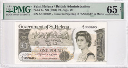 Saint Helena, 1 Pound, 1981, UNC, p9a