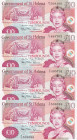 Saint Helena, 10 Pounds, 2012, UNC, p12b, (Total 4 banknotes)