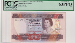 Solomon Islands, 20 Dollars, 1981, UNC, p8a