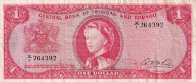 Trinidad & Tobago, 1 Dollar, 1964, VF, p26b