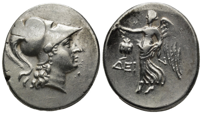 Pamphylia, Side AR Tetradrachm. (30mm, 16.92 g) Circa 200-100 BC. Head of Athena...