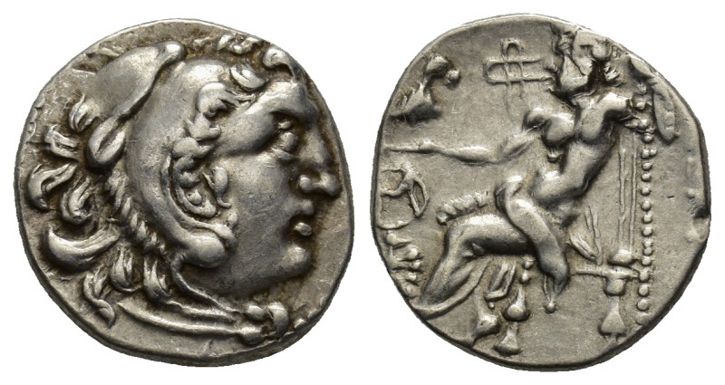 IONIA, Uncertain. Early-mid 3rd century BC. AR Drachm(16mm, 4.09 g) In the name ...