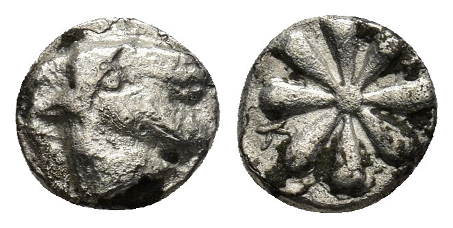 ASIA MINOR. Uncertain (Ionia?). Hemiobol (5th-4th centuries BC). (0.5 Gr. 8mm.)
...