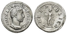 Severus Alexander (AD 222-235). AR denarius (19mm, 2.51 g). Rome, AD 231-235. IMP ALEXAN-DER PIVS AVG, laureate, draped and cuirassed bust of Severus ...