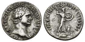 DOMITIAN, (90-91 A.D.), silver denarius, Rome Mint, (18mm, 3.1 g), issued in 89 B.C., obv. laureate head of Domitian to right around IMP CAES DOMIT AV...