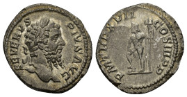 Septimius Severus, 193-211. Denarius (Silver, 18mm, 3.26 g), Rome, 209. SEVERVS PIVS AVG Laureate head of Septimius Severus to right. Rev. P M TR P XV...