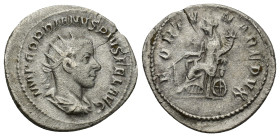 Gordian III. A.D. 238-244. AR antoninianus (23mm, 4.1 g). Rome mint, struck A.D. 244. IMP GORDIANVS PIVS FEL AVG, radiate, draped, and cuirassed bust ...