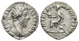 Marcus Aurelius AR Denarius. Rome, AD 176-180. (2.44 Gr. 17mm.)