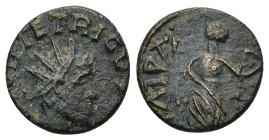 Tetricus I (271-274) Æ Antoninianus. (1.87 Gr. 14mm.)