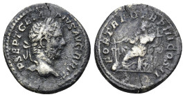 Geta (209-212), Denarius, Rome, AD 211; AR (19mm, 3.13 g); P SEPT GETA - PIVS AVG BRIT, laureate head r., Rv. FORT RED TR P III COS II, Fortuna seated...