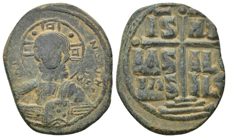 Romanus III, circa 1028-1034. AE. Follis (10.5 Gr. 30 mm). Constantinople 
Facin...