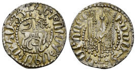 ARMENIA, Cilician Armenia. Royal. Hetoum I and Zabel, 1226-1270. Tram (Silver, 20mm, 3.00 g). 'By the will of God' (in Armenian) 'Hetoum, King of the ...