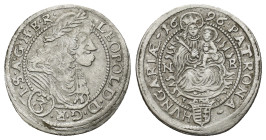 Austria. Koschau. Leopold I AD 1657-1705. 3 Kreuzer AR 1696 20mm, 1.74 gr.