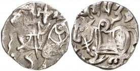 Reino Shahi de Kabul y Gandara. A nombre de Samanta Deva (870-1008). Jital. (Mitch. N-I. S. & W. C. 117 ss). 3,28 g. MBC.