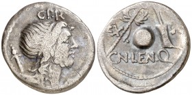 (hacia 76-75 a.C.). Gens Cornelia. Denario. (Bab. 54) (Craw. 393/1a). 3,66 g. BC+/MBC-.