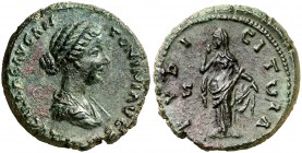 (164-166 d.C.). Lucilla. As. (Spink 5519) (Co. 61) (RIC. 1758). 11,29 g. Pátina verde. EBC-/EBC.