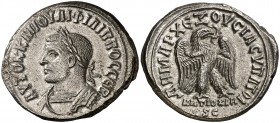 s/d. Filipo I. Siria. Antioquía ad Orontem. Tetradracma. (S.GIC. 3958 var) (BMC. XX, 521). 11,59 g. Bella. EBC.