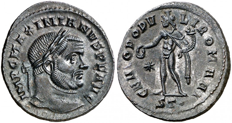 (298-299 d.C.). Maximiano Hércules. Ticinum. Follis. (Spink 13250) (Co. 179) (RI...