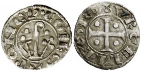 Comtat d'Urgell. Ponç de Cabrera (1236-1243). Agramunt. Diner. (Cru.V.S. 126.2) (Cru.C.G. 1943c). 0,55 g. Leves manchitas. MBC.