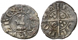 Pere III (1336-1387). Barcelona. Òbol. (Cru.V.S. 417) (Cru.C.G. 2239a var). 0,46 g. MBC-.