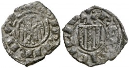Martí el Jove de Sicília (1402-1409). Sicília. Diner. (Cru.V.S. 743) (Cru.C.G. 2679) (MIR 222). 0,52 g. Ex Colección Crusafont 27/10/2011, nº 439. Esc...