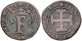 Ferran II (1479-1516). Nàpols. Cavall. (Cru.V.S. 1294) (Cru.C.G. 3194) (MIR 120). 1,77 g. Escasa. BC+.