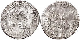 Enrique IV (1454-1474). Segovia. Medio real. (AB. 725 var). 1,72 g. Orlas circulares. Letras P como D. MBC.
