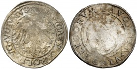 1524. Carlos I. Augsburgo. 1 batzen. (Kr. MB35) (Schulten 62). 3,94 g. BC+.