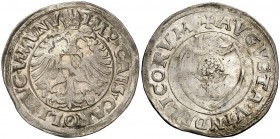 1532. Carlos I. Augsburgo. 1 batzen. (Kr. MB35) (Schulten 62). 3,30 g. Buen ejemplar. Brillo original. Rara así. MBC+.