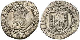1542. Carlos I. Besançon. 1 carlos. (Vti. falta) (P.A. 5391 sim). 1,50 g. Ex Áureo & Calicó 12/03/2015, nº 1293. EBC-.