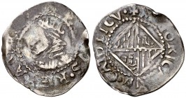 s/d. Felipe III. Mallorca. 1/2 ral. (Cal. 1144, como Felipe IV) (Cru.C.G. 4357 var por busto). 1,12 g. BC+/MBC-.