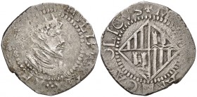 s/d. Felipe III. Mallorca. 1 ral. (Cal. 442) (Cru.C.G. 4355). 2,41 g. MBC-/MBC.