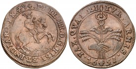 1651. Felipe IV. Bruselas. Jetón. (D. 4040). 6 g. Ex Áureo & Calicó 25/05/2005, nº 228. MBC+.