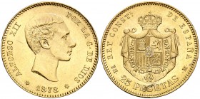 1878*1878. Alfonso XII. EMM. 25 pesetas. (Cal. 6). 8,06 g. EBC.