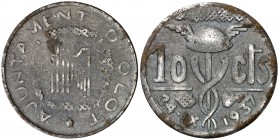 Olot. 10 céntimos. (Cal. 14, como serie completa). 3,52 g. MBC.