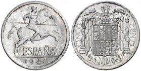 1940. Estado Español. 5 céntimos. (Cal. 133). 1,16 g. S/C-.