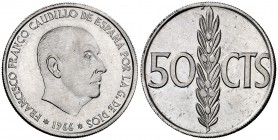 1966*1970. Estado Español. 50 céntimos. (Cal. 117). 1 g. Proof.