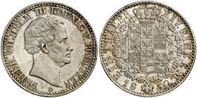 1830. Alemania. Prusia. Federico Guillermo III. D (Aurich). 1 taler. (Kr. 419). 21,91 g. AG. EBC-.