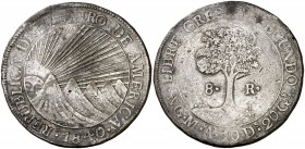 1840. República de Centro América. NG (Guatemala). MA. 8 reales. (Kr. 4 var). 25,42 g. AG. Leves oxidaciones. (MBC-).