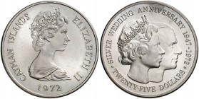 1972. Islas Caimán. Isabel II. 25 dólares. (Kr. 9). 51,67 g. AG. S/C.