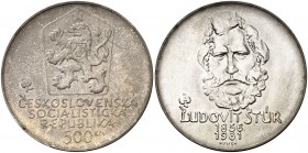 1981. Checoslovaquia. 500 coronas. (Kr. 105). 23,91 g. AG. S/C.